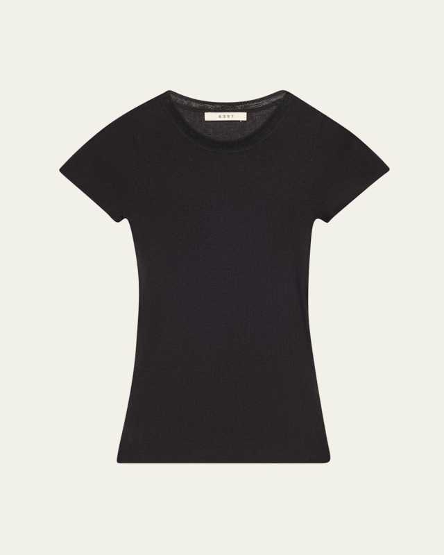 Ribbed Crewneck Tee